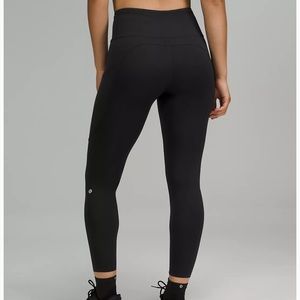 Lululemon Fast and Free high rise 7/8th length(25”) black leggings-size 4
